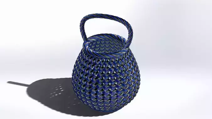 Interweave Pattern on a Basket 3D print model