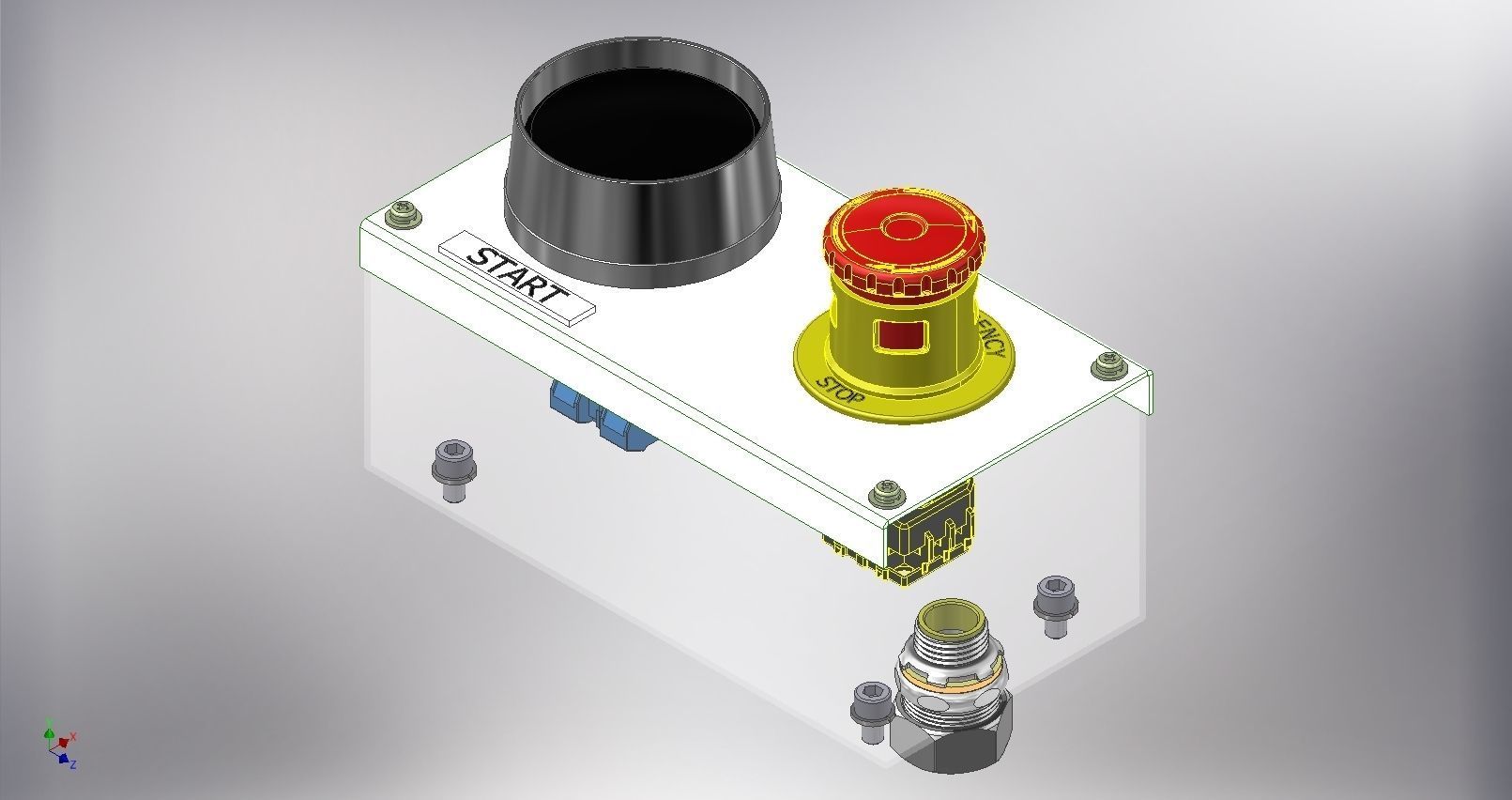 Machine Side Operation Box 26331-OPERATION BOX free 3D model | CGTrader