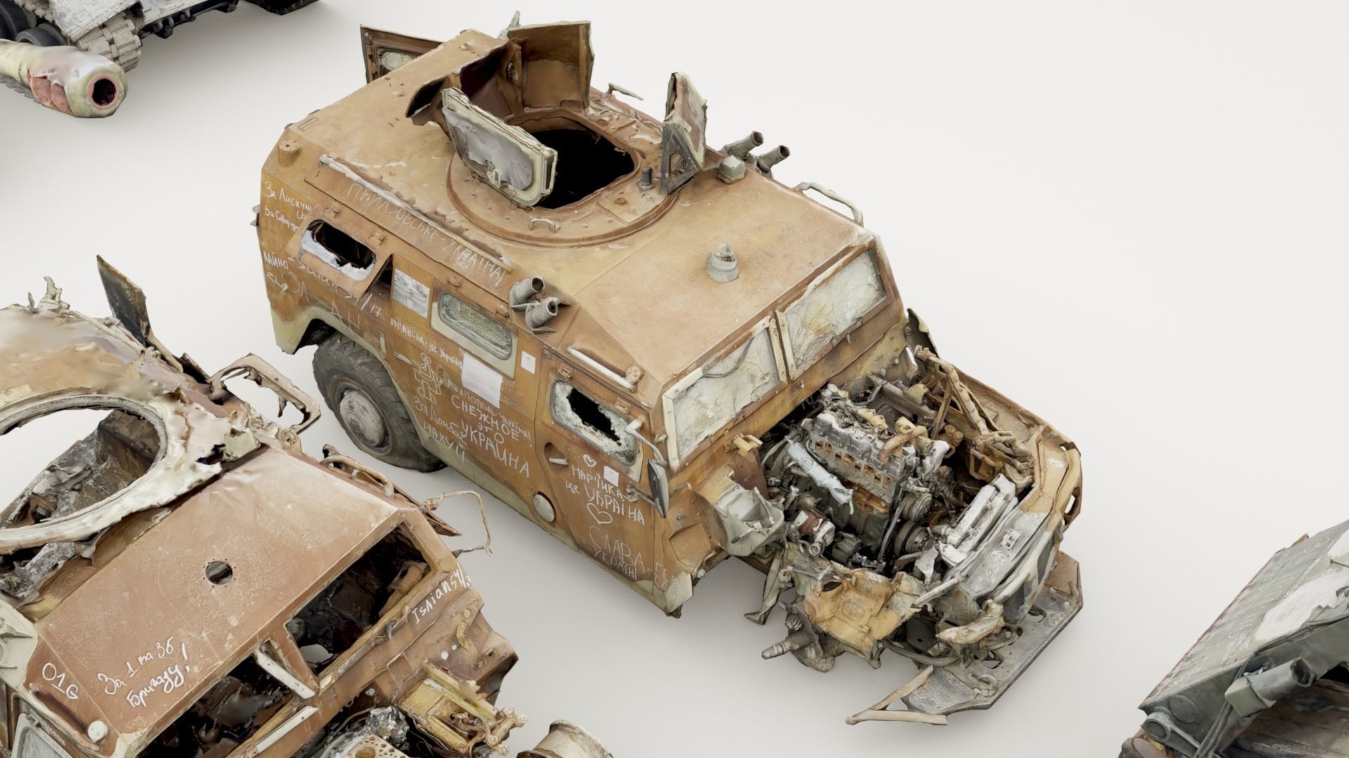 Destroyed russian armored vehicles Vol2 3D model_16