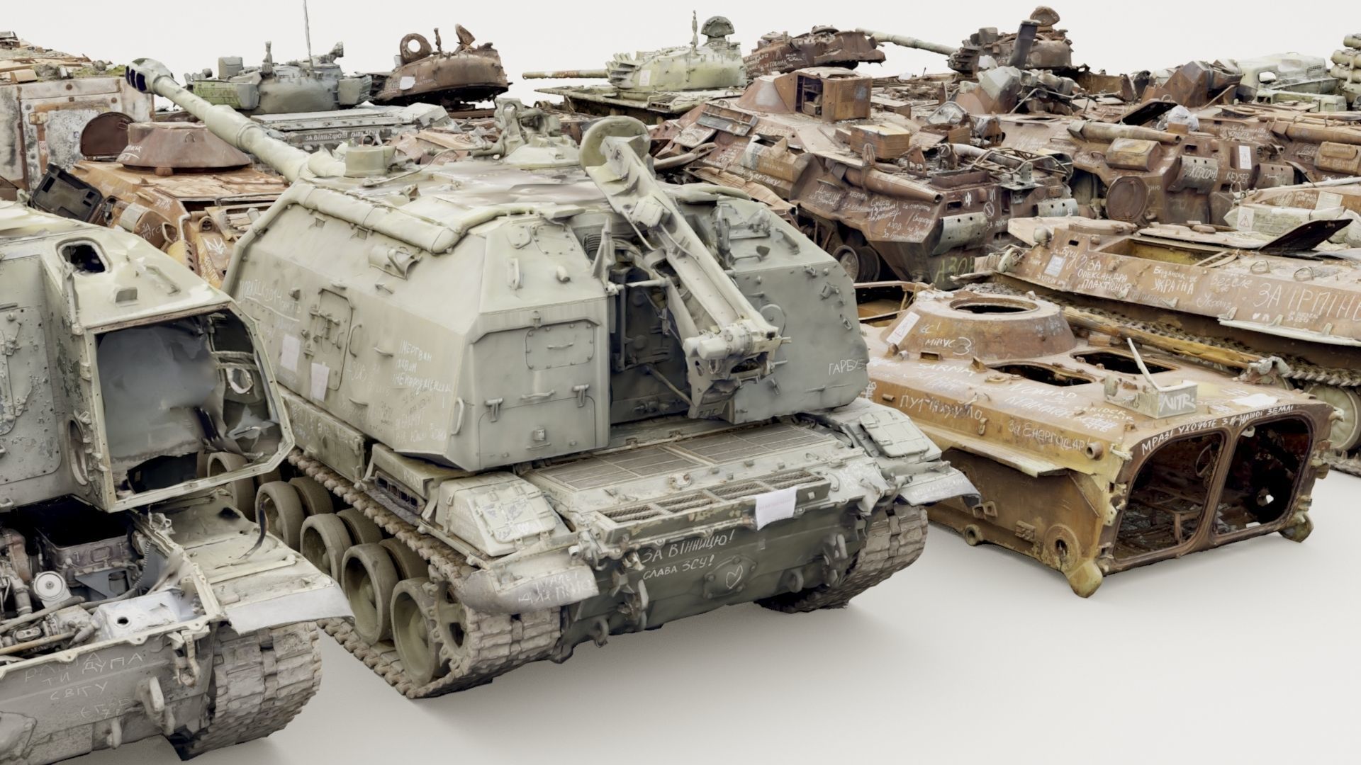 Destroyed russian armored vehicles Vol2 3D model_32