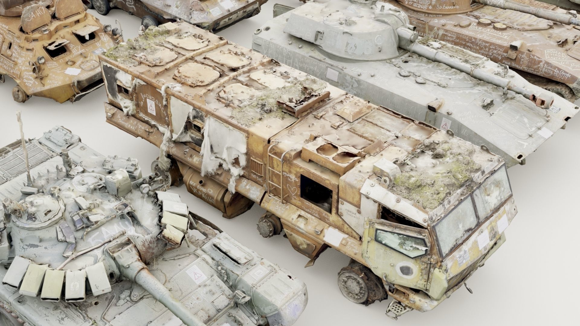 Destroyed russian armored vehicles Vol2 3D model_20