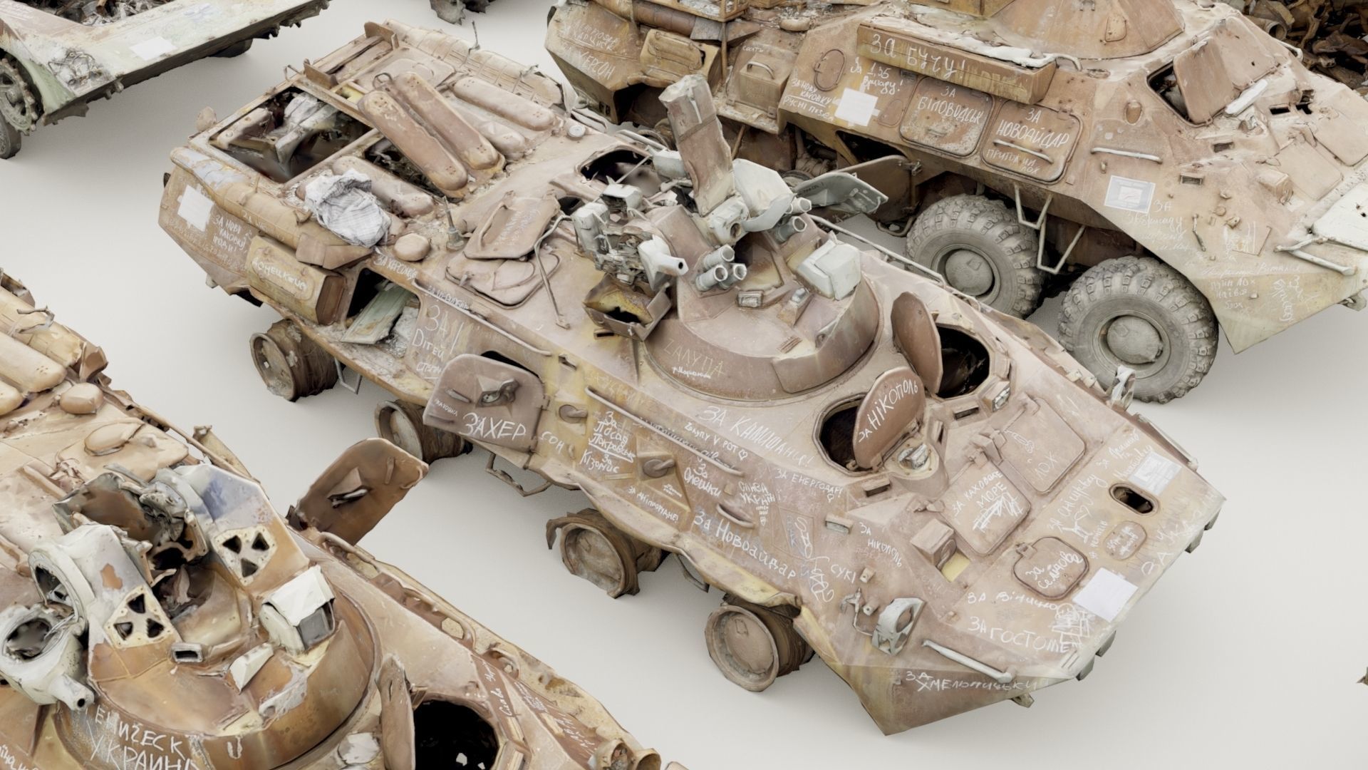 Destroyed russian armored vehicles Vol2 3D model_36