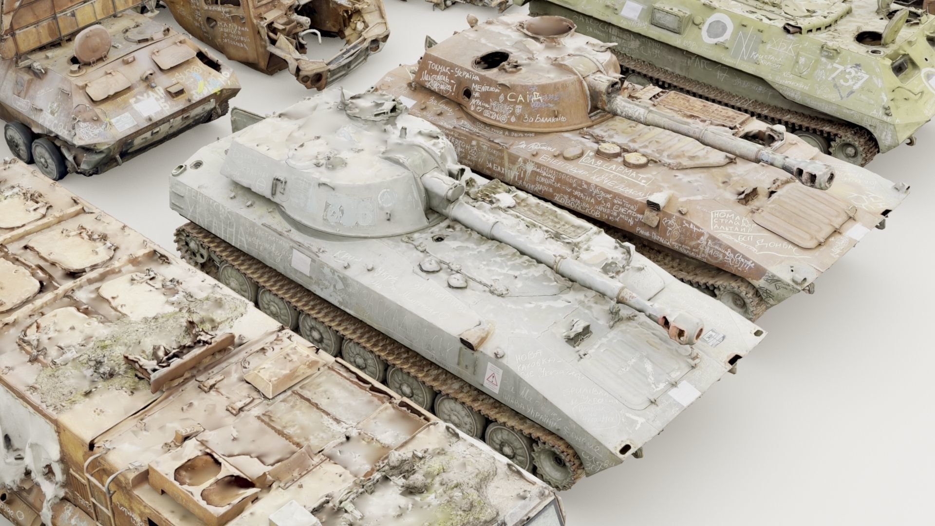 Destroyed russian armored vehicles Vol2 3D model_18