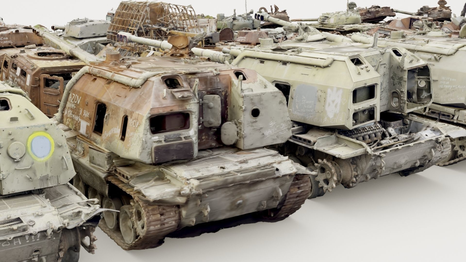 Destroyed russian armored vehicles Vol2 3D model_31