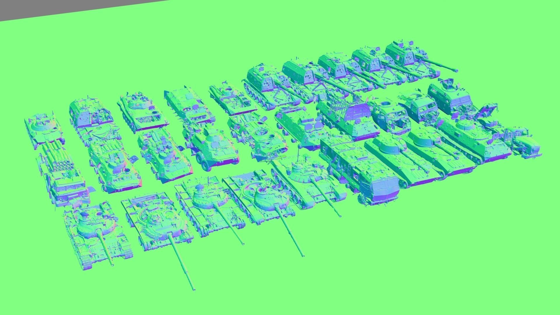 Destroyed russian armored vehicles Vol2 3D model_46