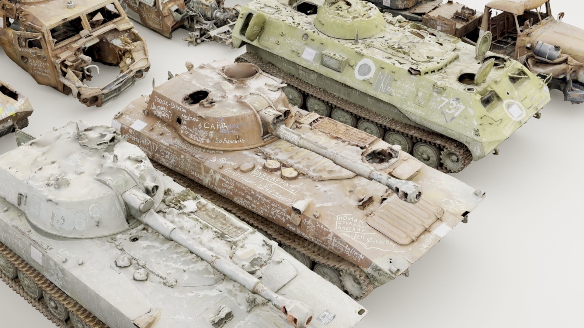 Destroyed russian armored vehicles Vol2 3D model_28