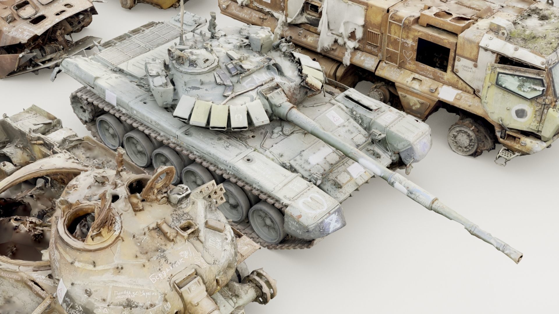Destroyed russian armored vehicles Vol2 3D model_19