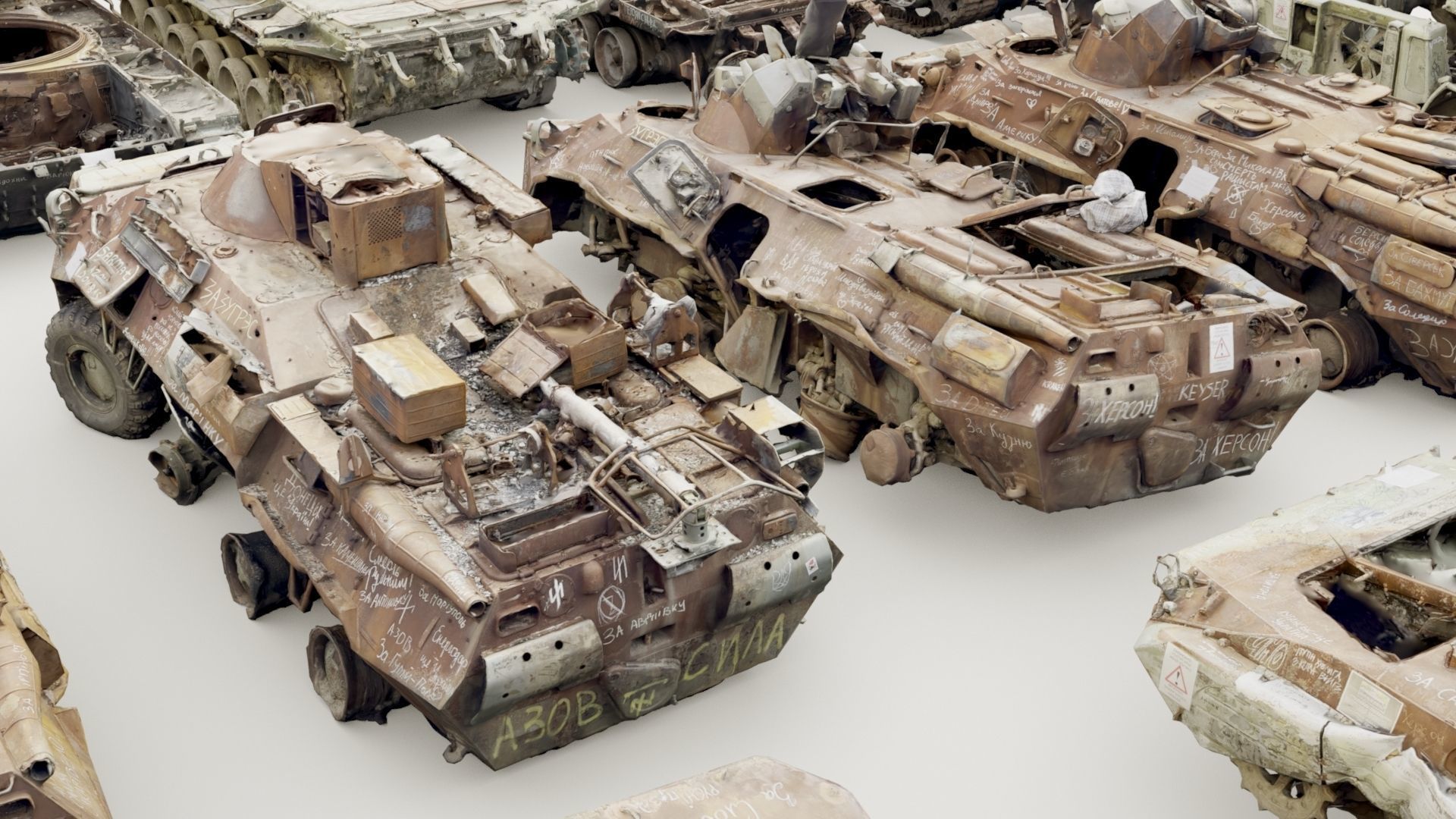Destroyed russian armored vehicles Vol2 3D model_5