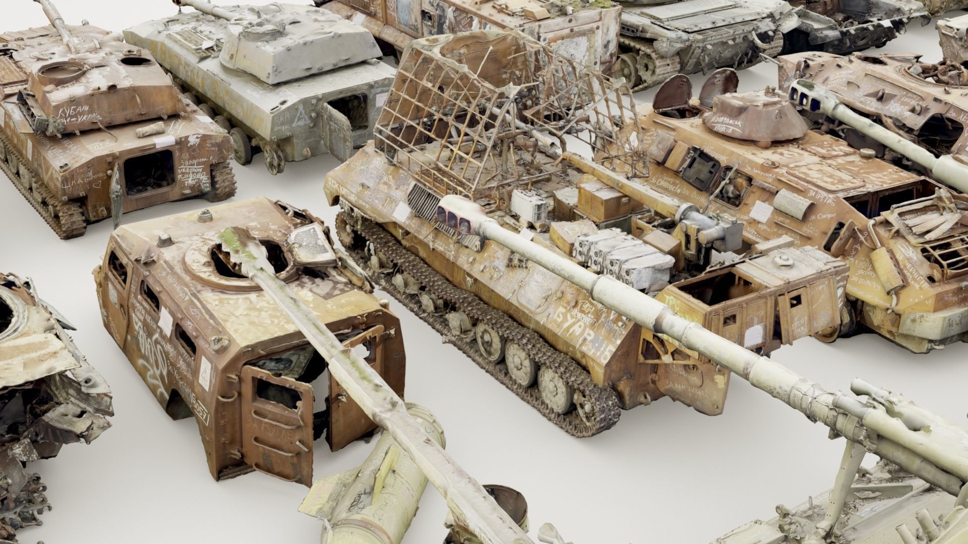 Destroyed russian armored vehicles Vol2 3D model_45