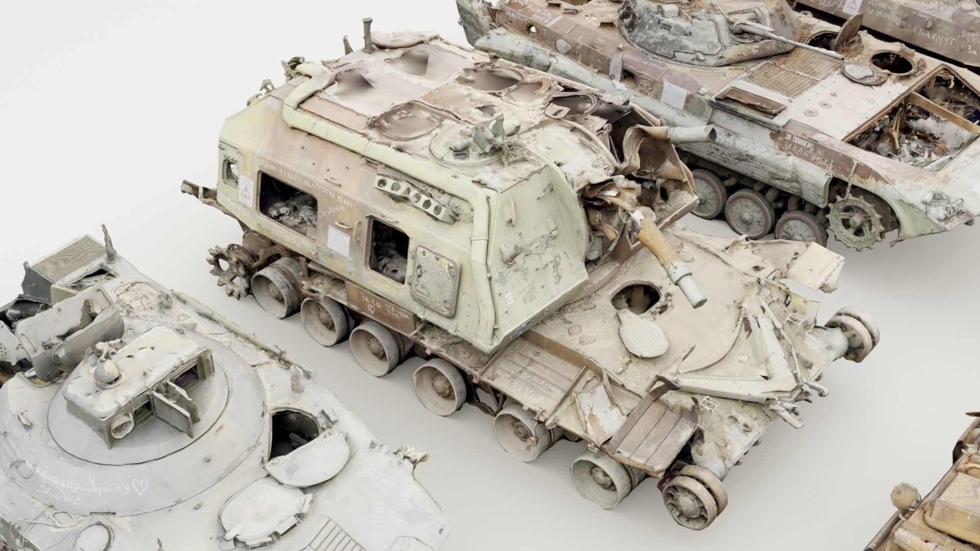 Destroyed russian armored vehicles Vol2 3D model_7