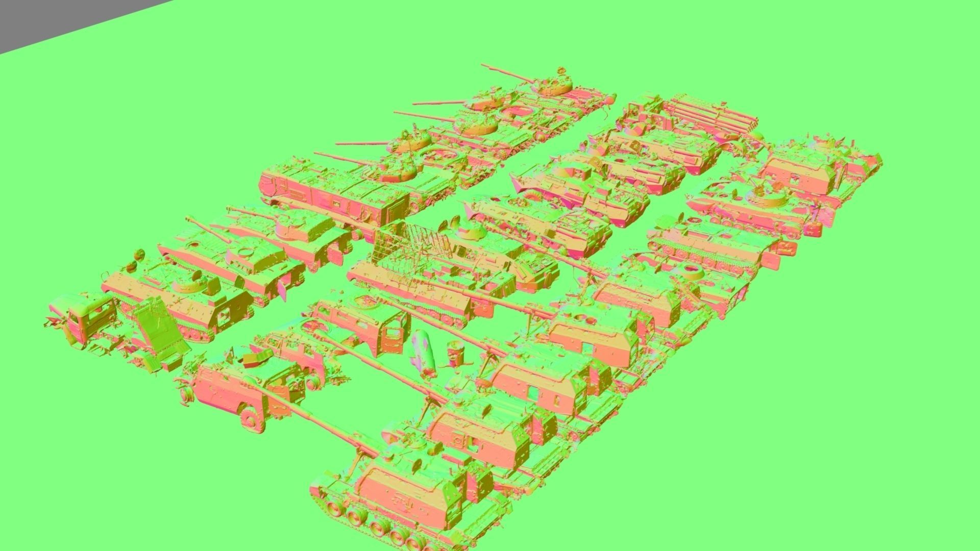 Destroyed russian armored vehicles Vol2 3D model_47