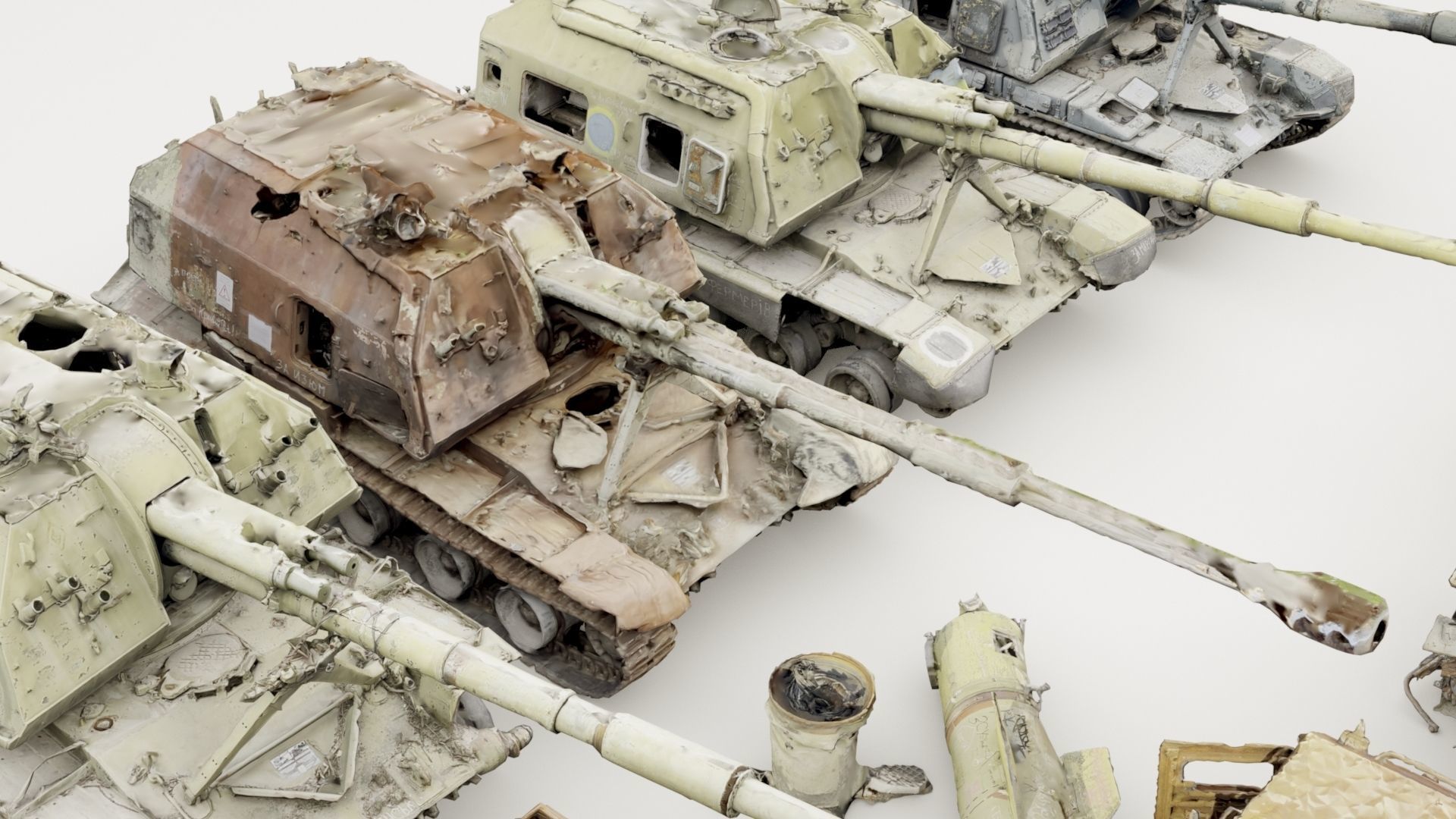Destroyed russian armored vehicles Vol2 3D model_23