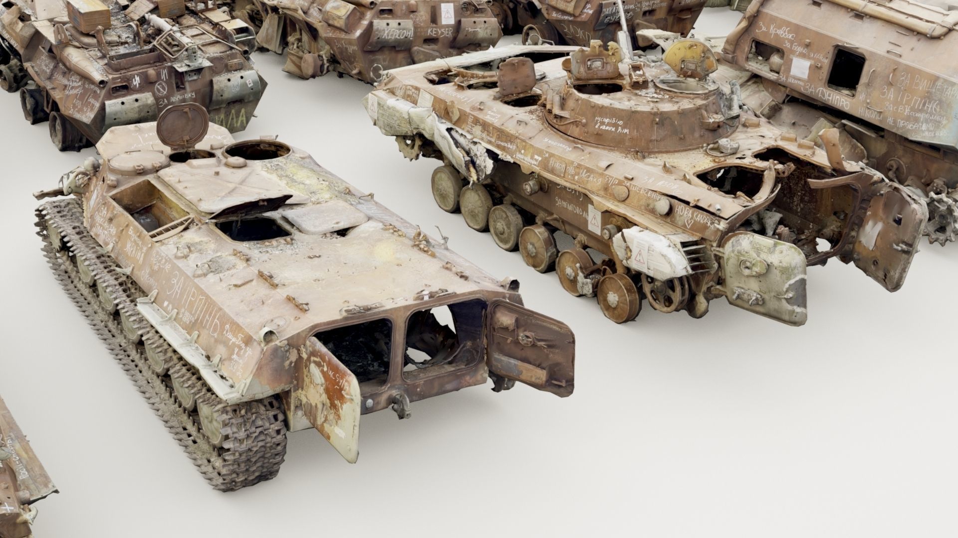 Destroyed russian armored vehicles Vol2 3D model_22