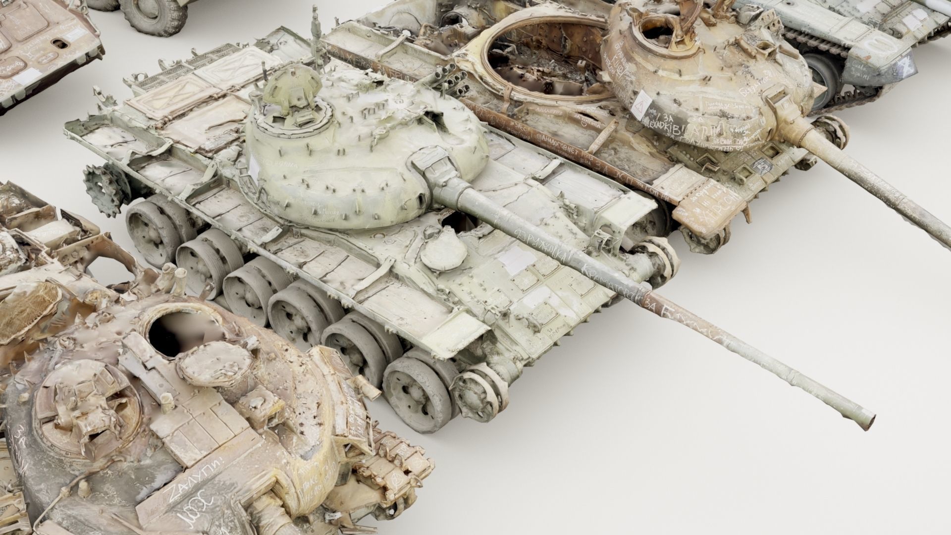 Destroyed russian armored vehicles Vol2 3D model_14