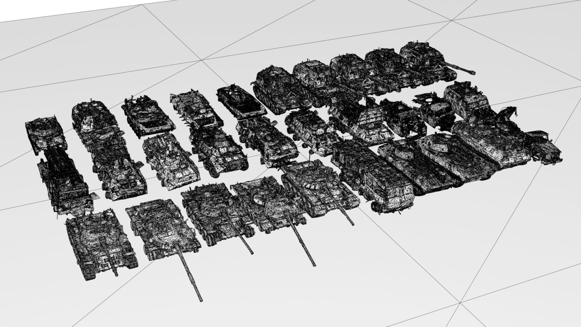 Destroyed russian armored vehicles Vol2 3D model_1