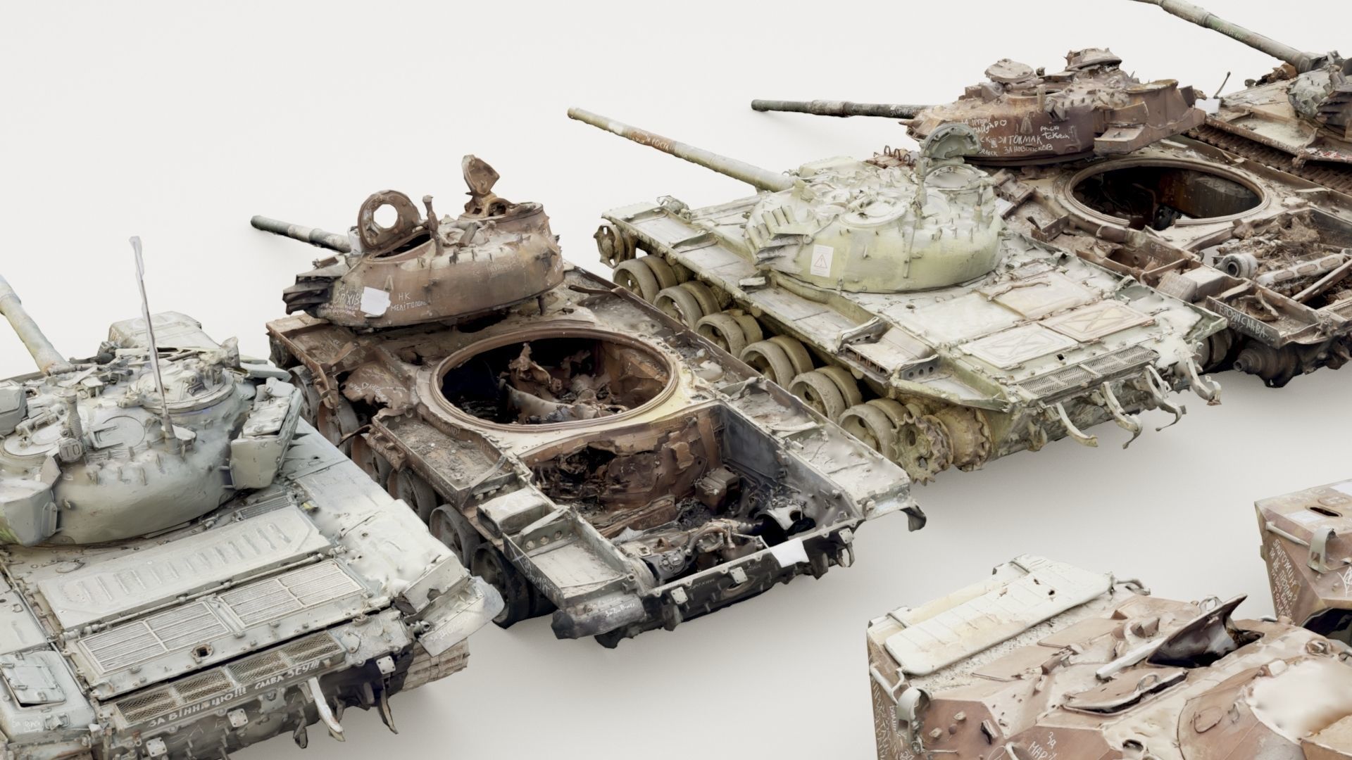 Destroyed russian armored vehicles Vol2 3D model_33