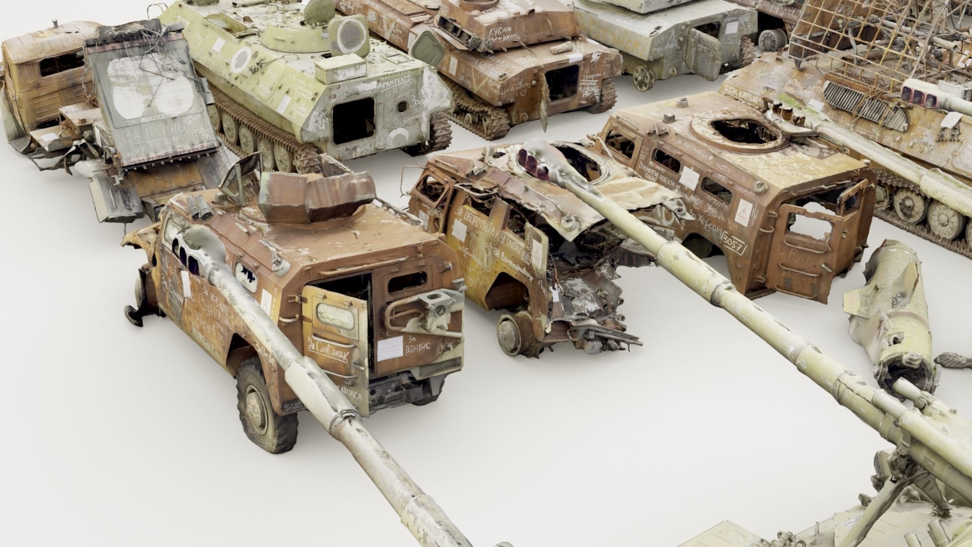 Destroyed russian armored vehicles Vol2 3D model_37
