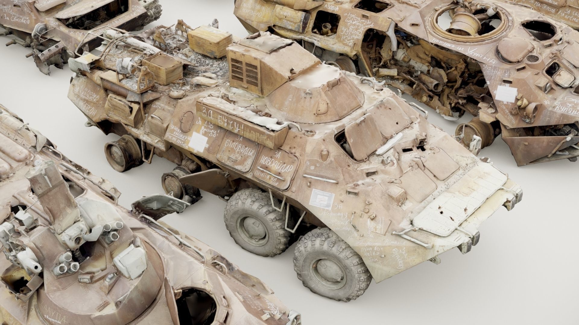 Destroyed russian armored vehicles Vol2 3D model_42