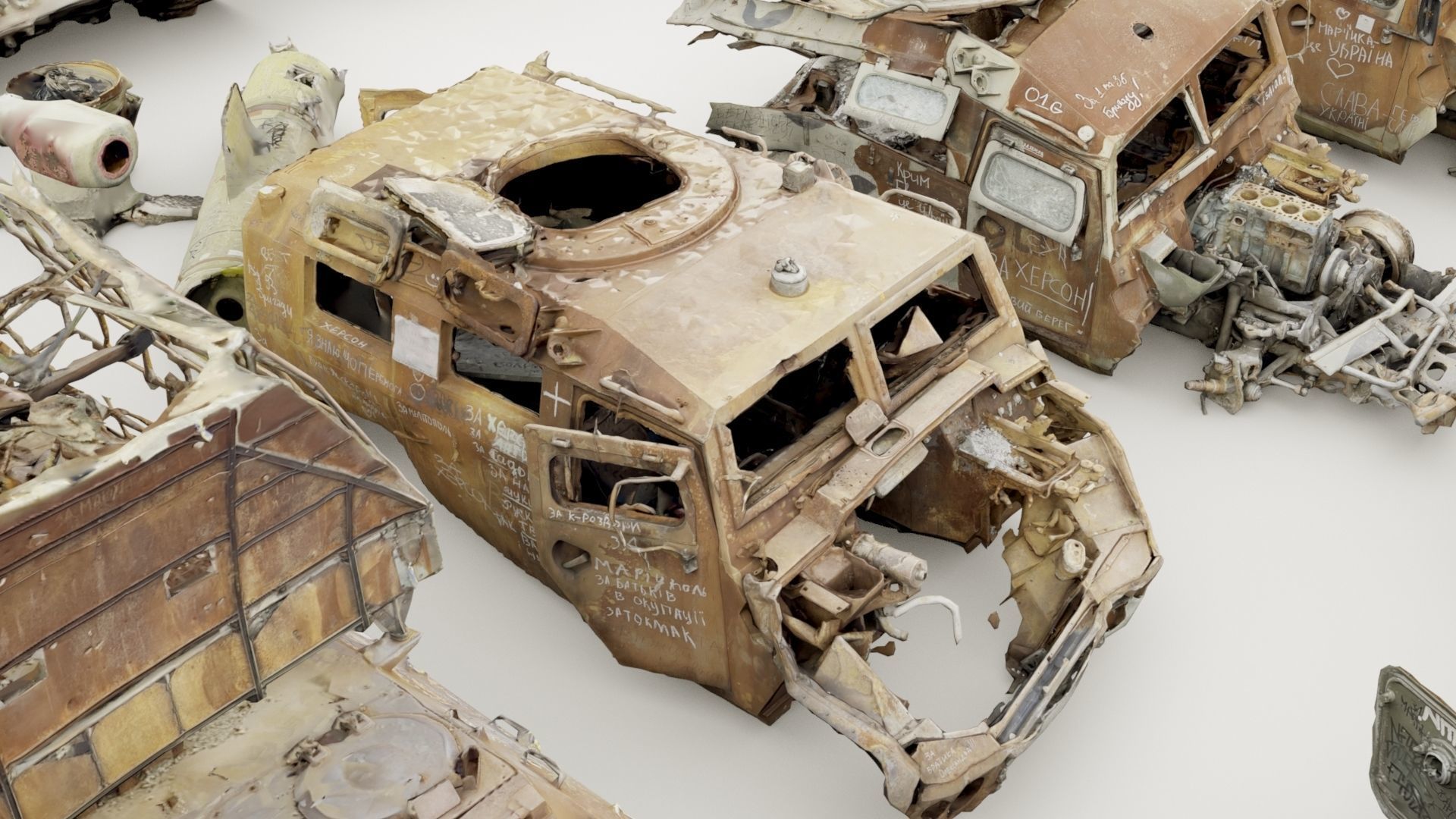 Destroyed russian armored vehicles Vol2 3D model_26
