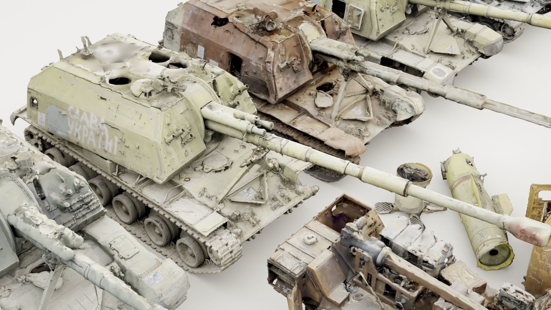 Destroyed russian armored vehicles Vol2 3D model_40