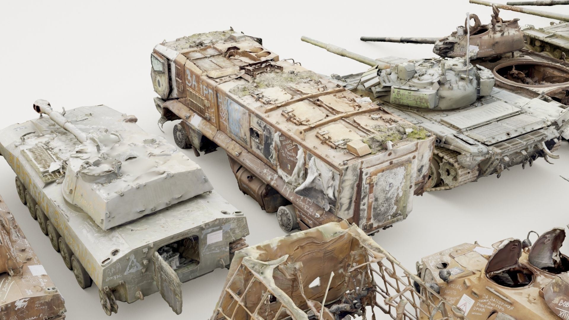 Destroyed russian armored vehicles Vol2 3D model_38