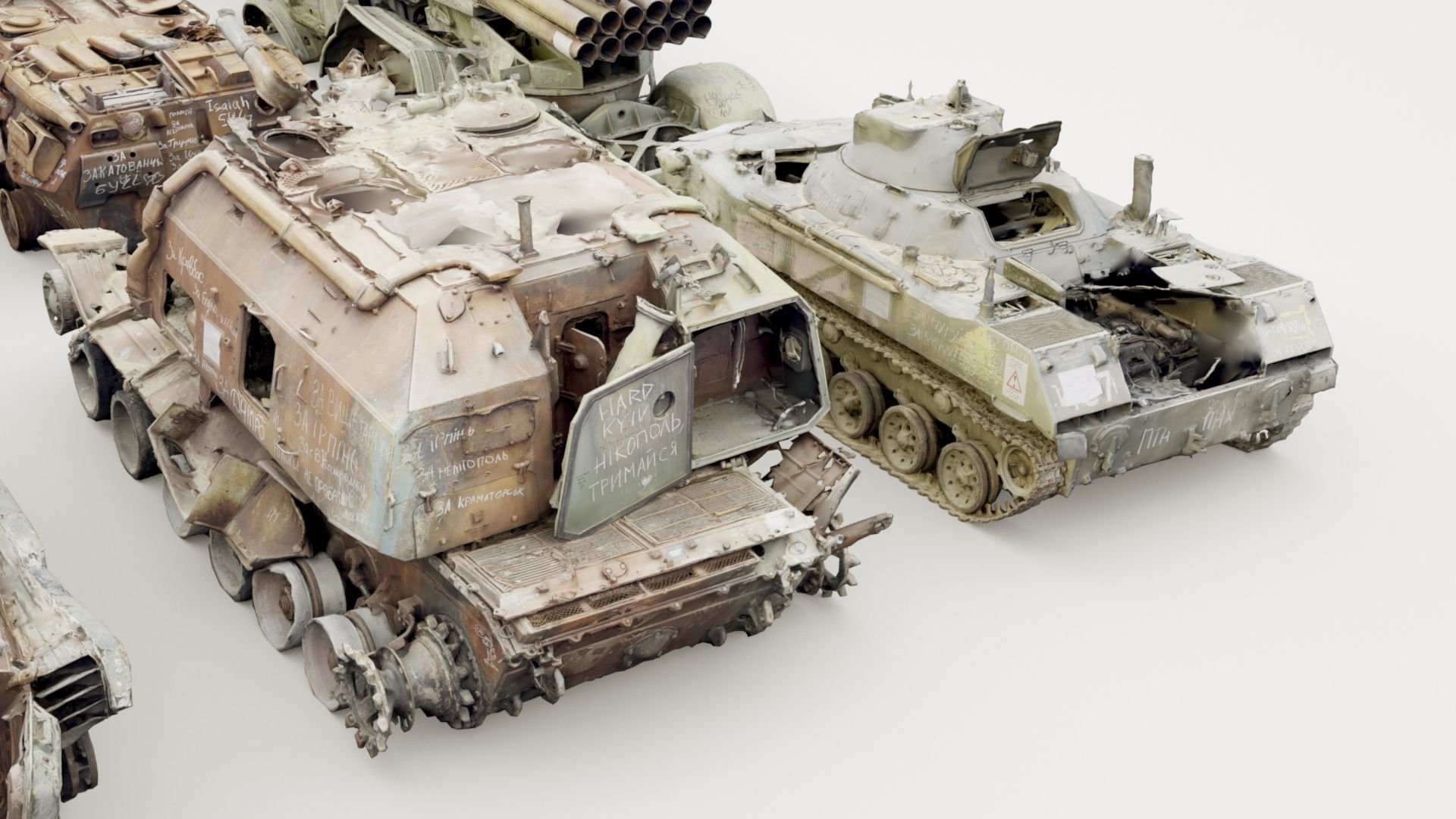Destroyed russian armored vehicles Vol2 3D model_24