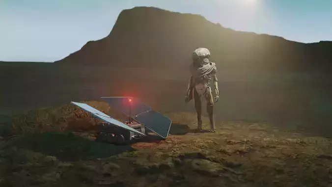 Space Wanderer Low-poly 3D model