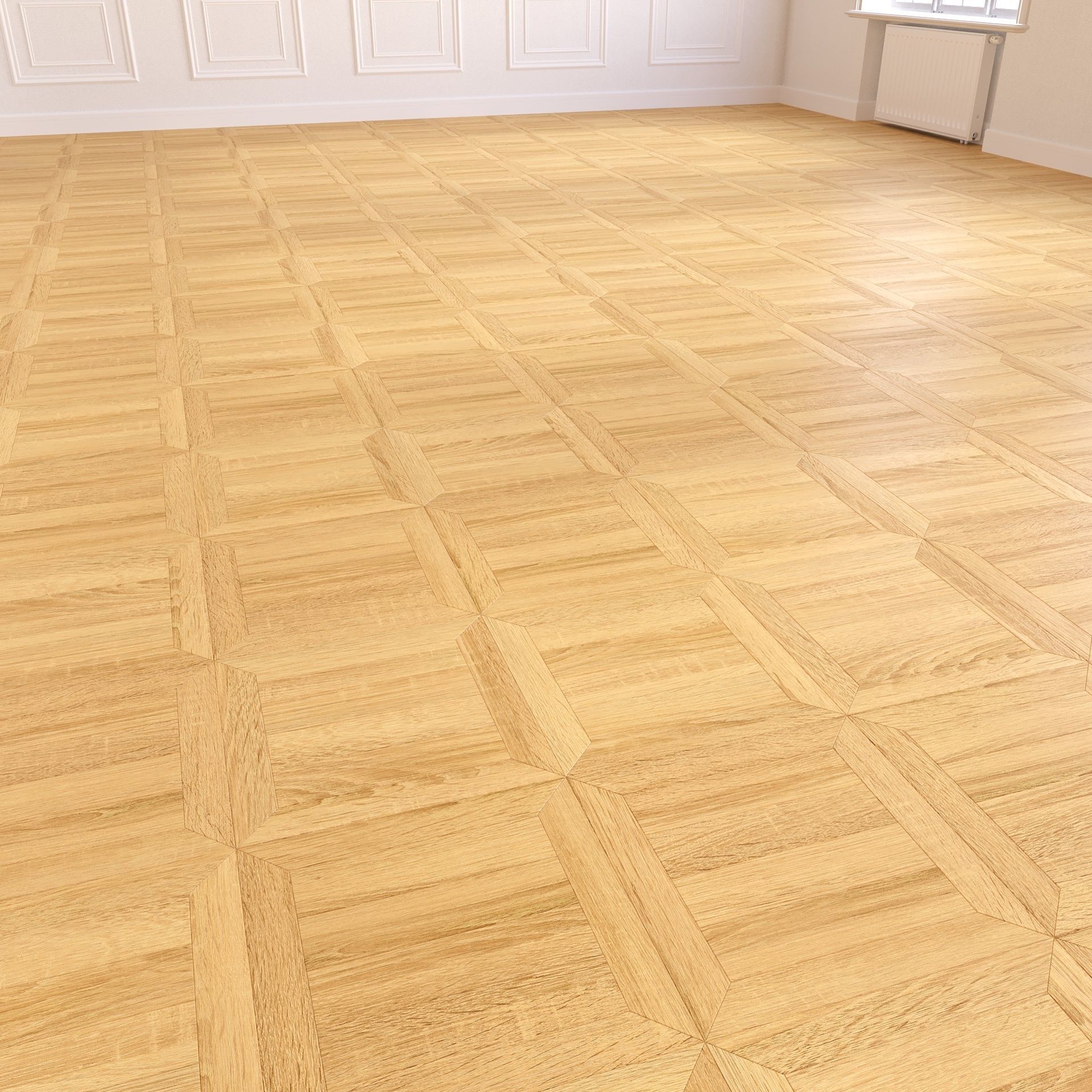 Parquet - Laminate - Wooden floor 2 in 1 Low-poly 3D model_5