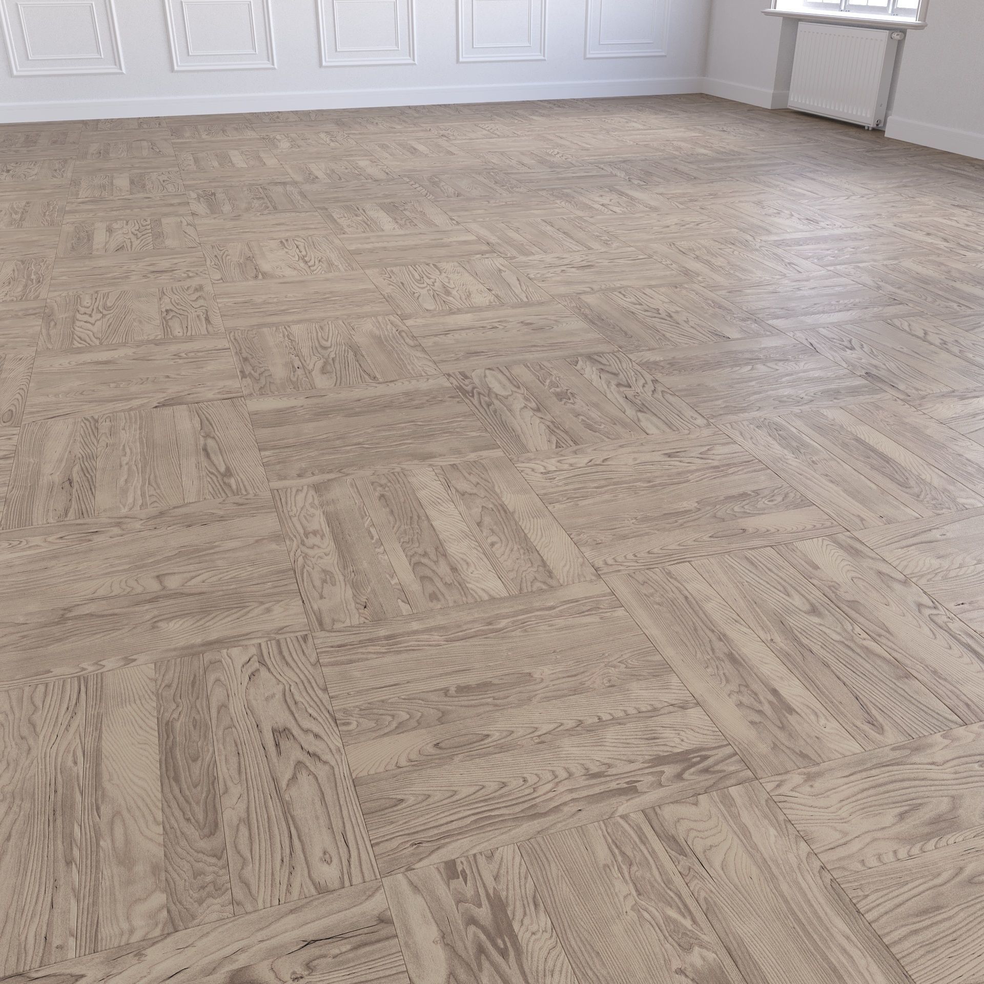 Parquet - Laminate - Wooden floor 2 in 1 Low-poly 3D model_6