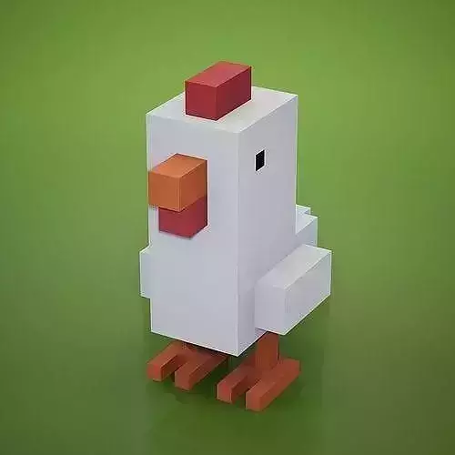Chicken Low-poly 3D model