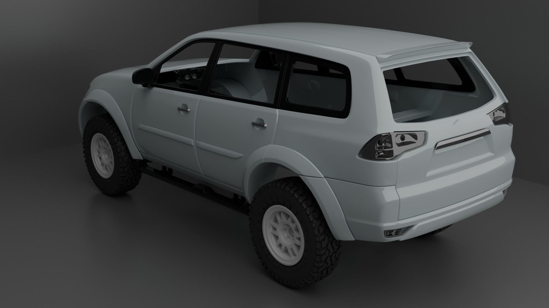 2008 Mitsubishi Pajero Sport  3D print model_1
