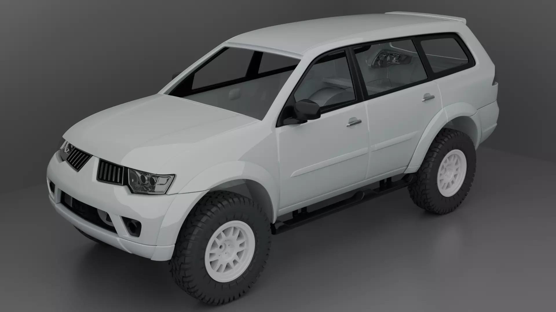 2008 Mitsubishi Pajero Sport  3D print model_0