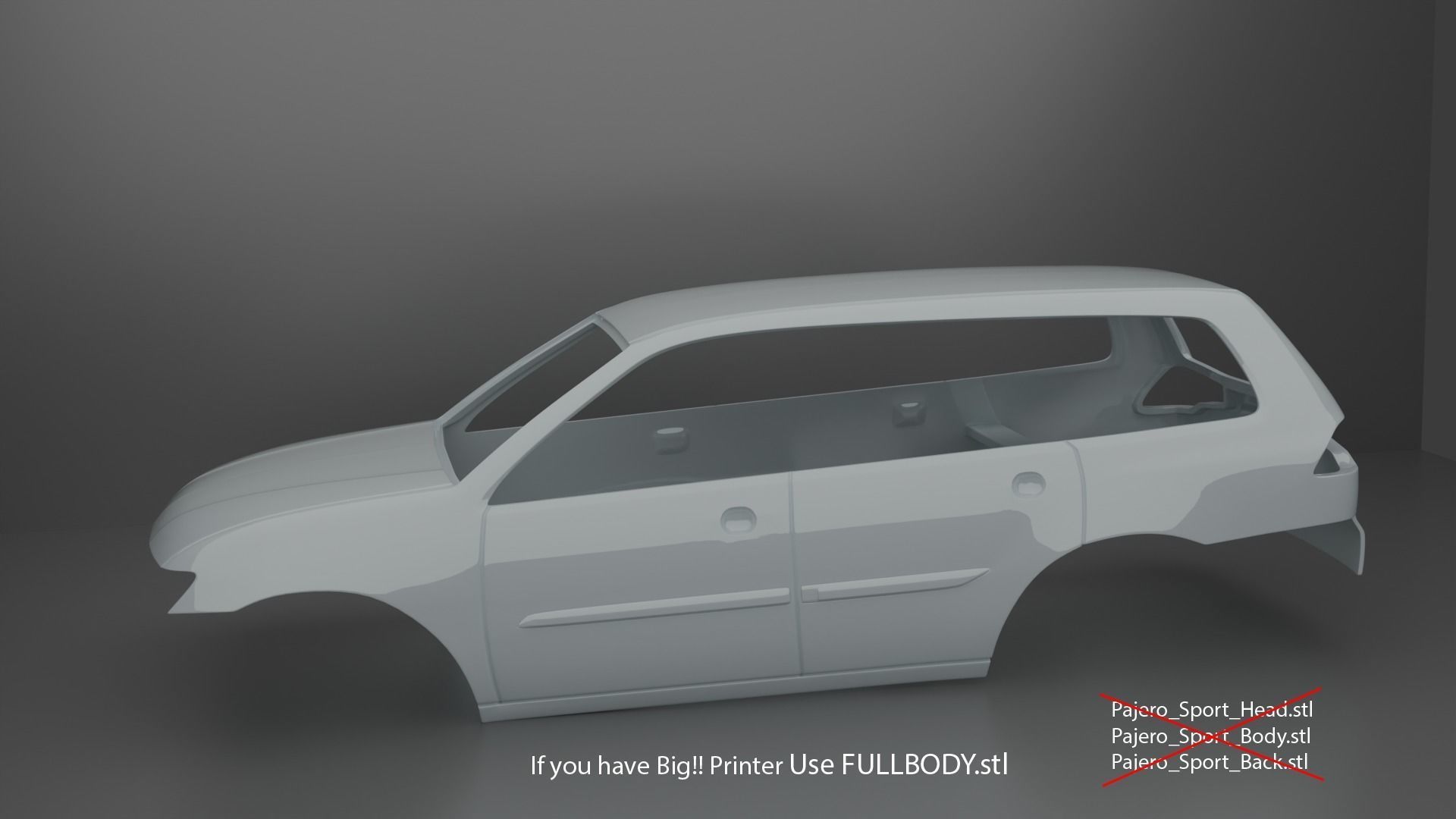 2008 Mitsubishi Pajero Sport  3D print model_10