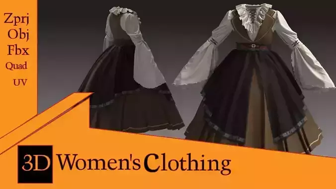 3D womens clothing