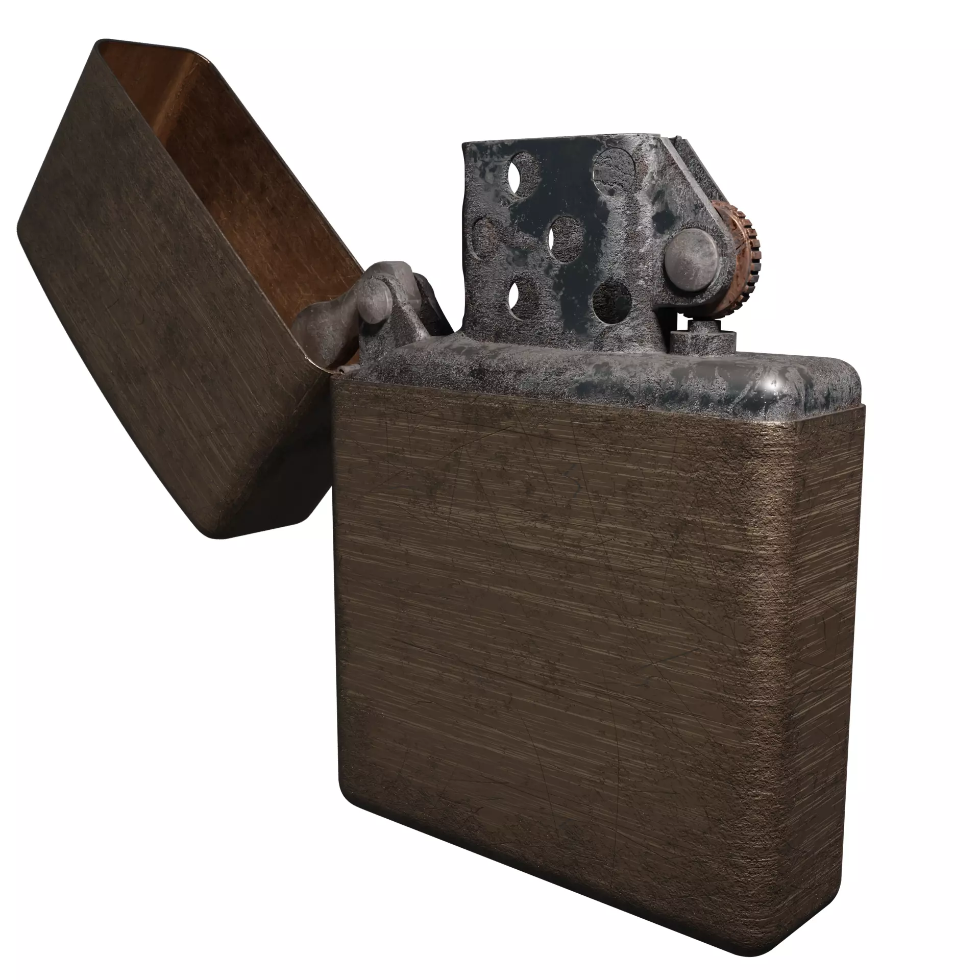 Zippo Lighter 3D model Low-poly 3D model