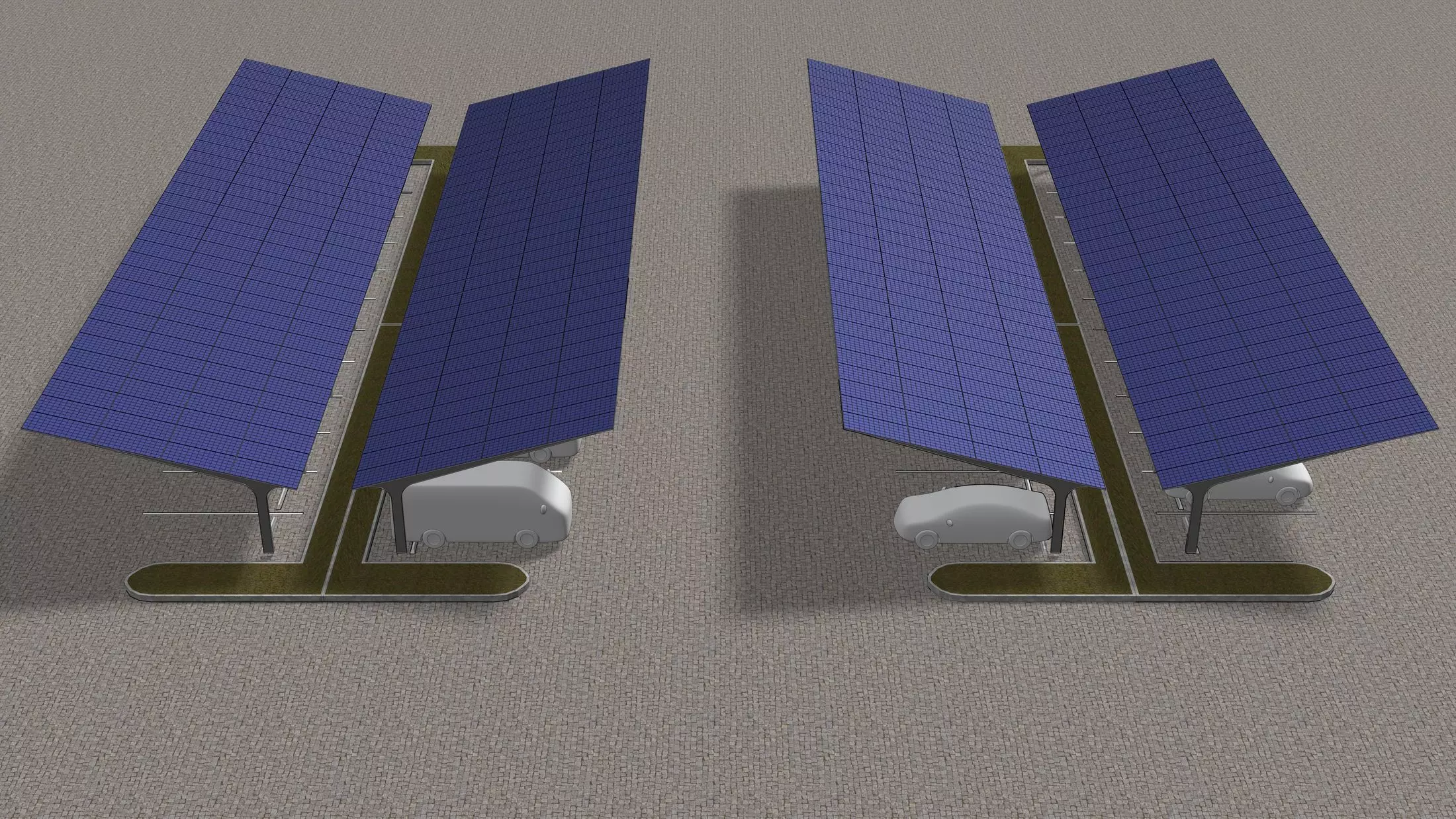 Solar carport 23U01 3D model_0