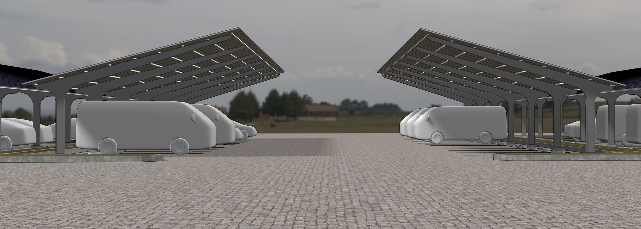 Solar carport 23U01 3D model_3