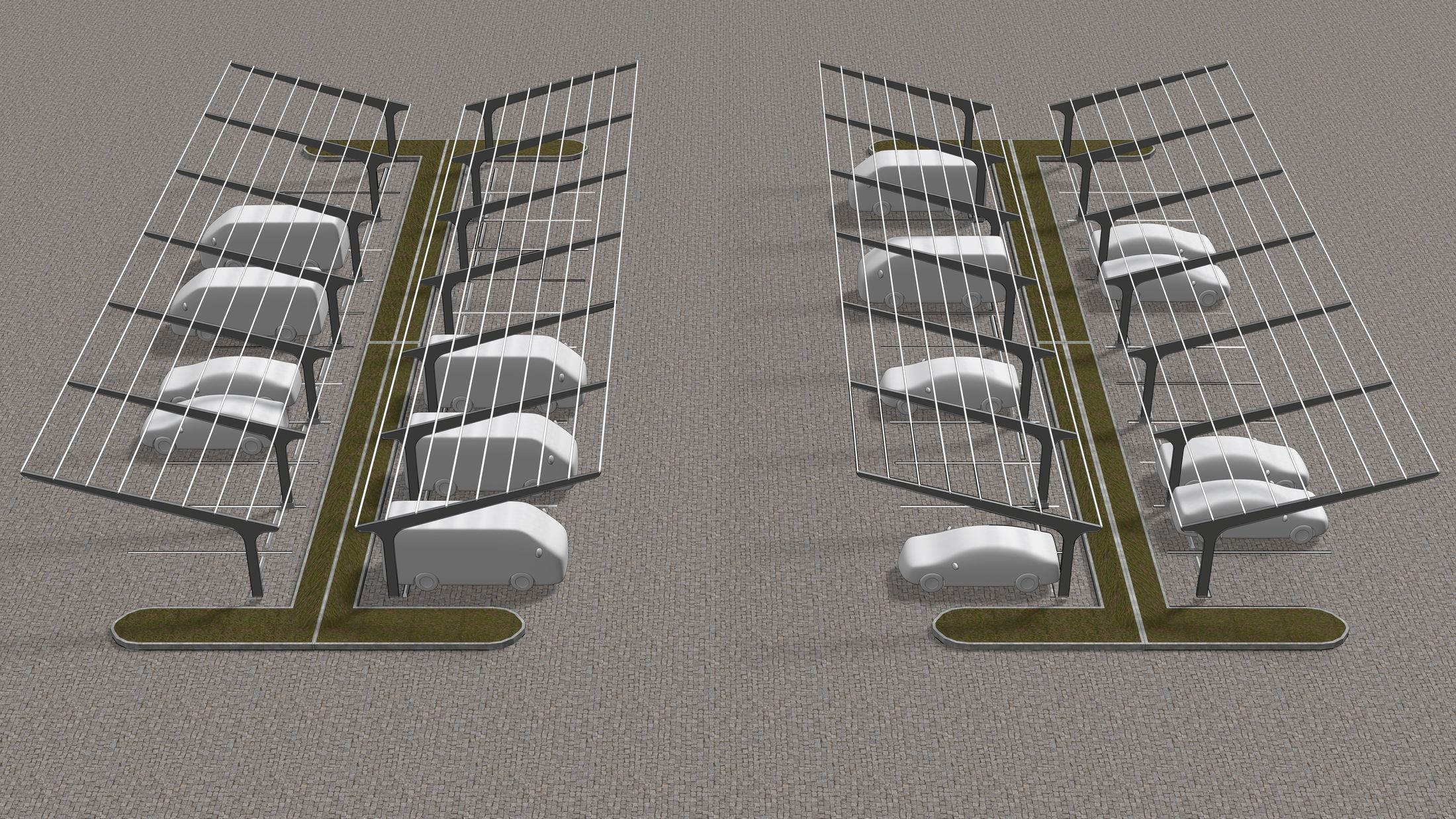 Solar carport 23U01 3D model_6