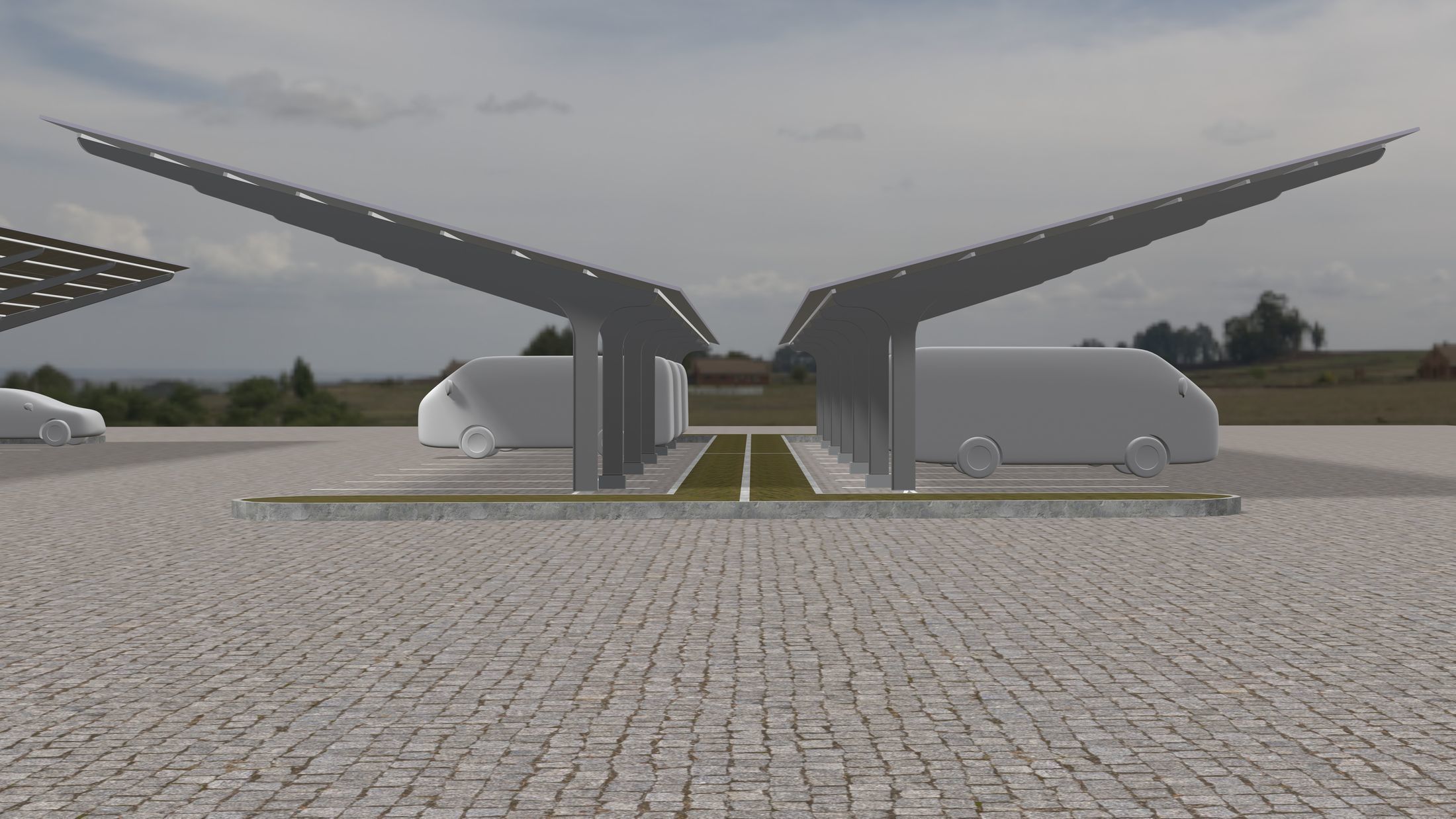 Solar carport 23U01 3D model_1