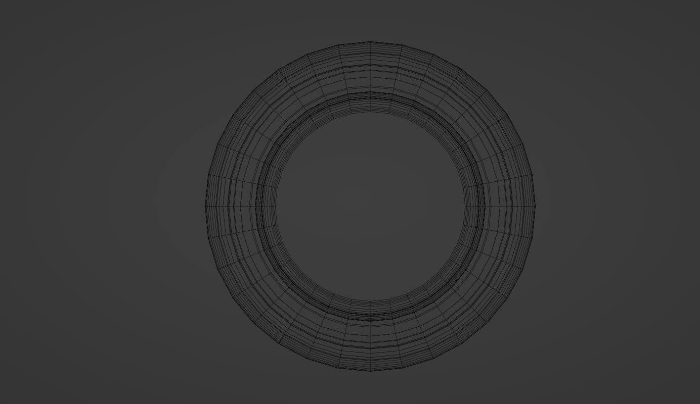 Telescopic baton Low-poly 3D model_12