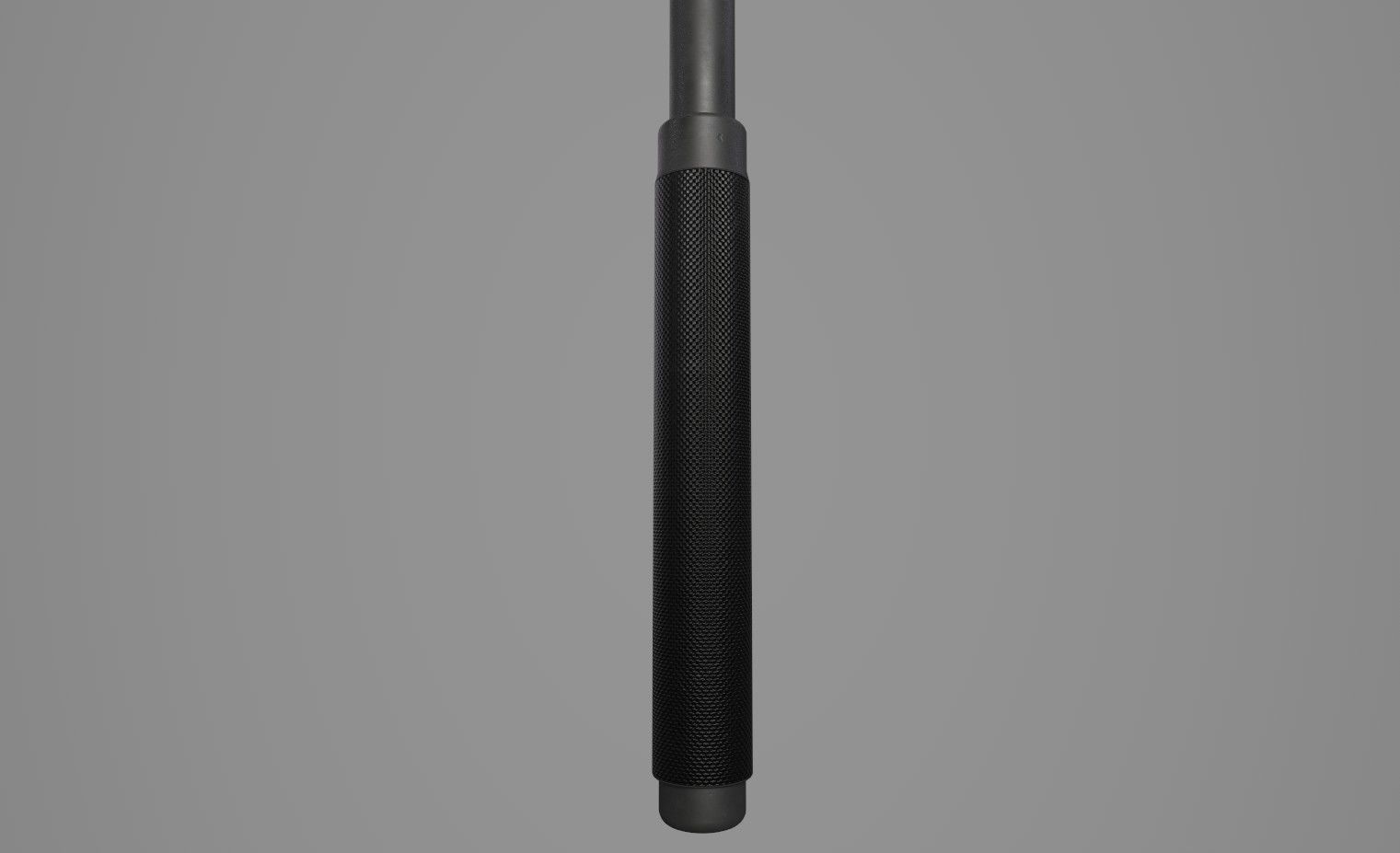 Telescopic baton Low-poly 3D model_1