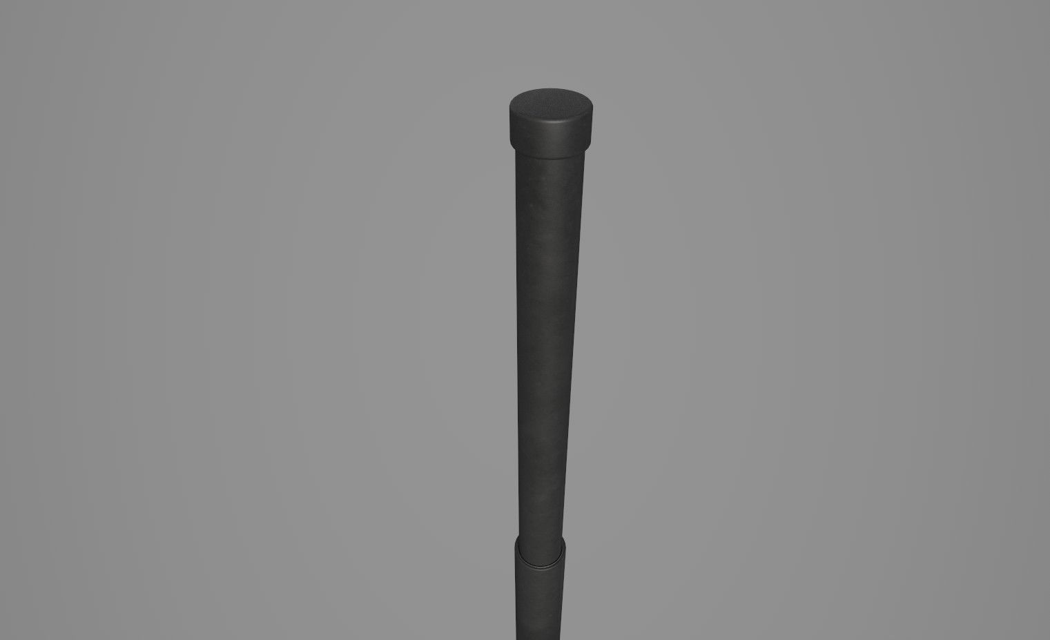 Telescopic baton Low-poly 3D model_2