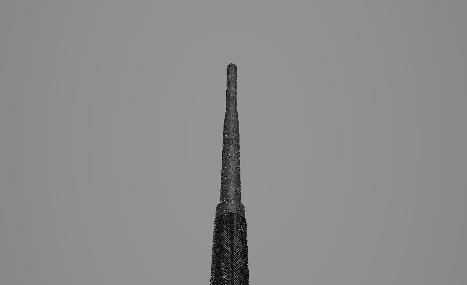 Telescopic baton Low-poly 3D model_4
