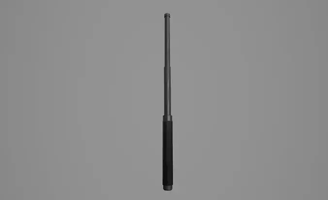Telescopic baton Low-poly 3D model Telescopic baton Low-poly 3D model