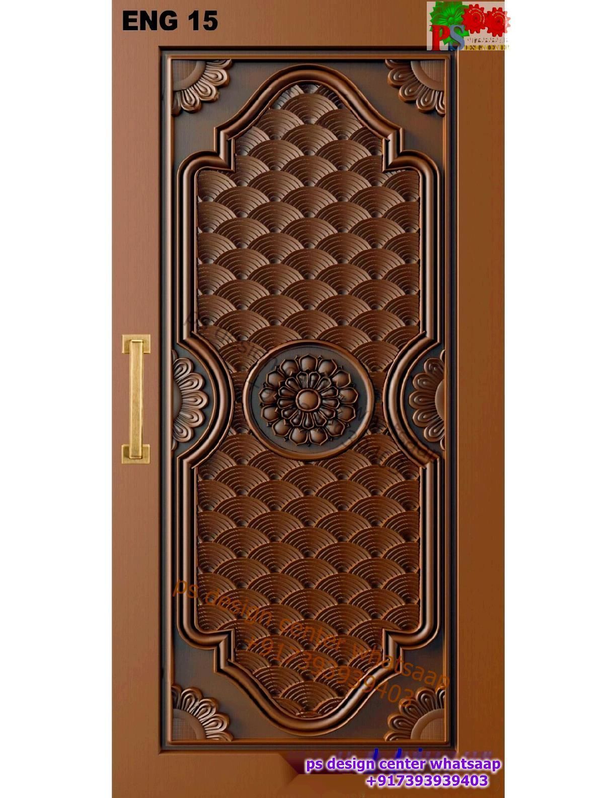 door design 2024 new Modell door carving 3D model_1