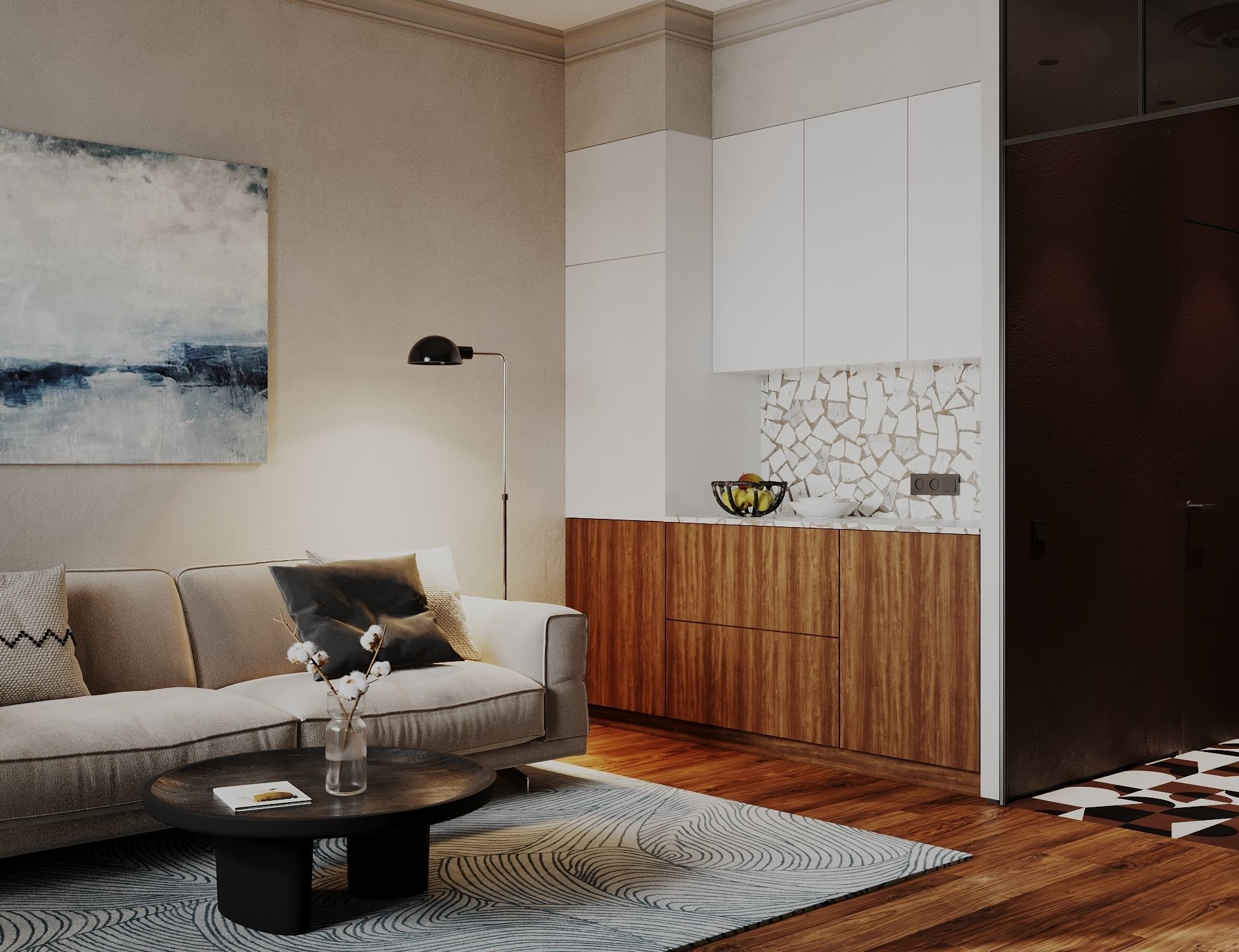 Modern residential interior 04 3D model_8