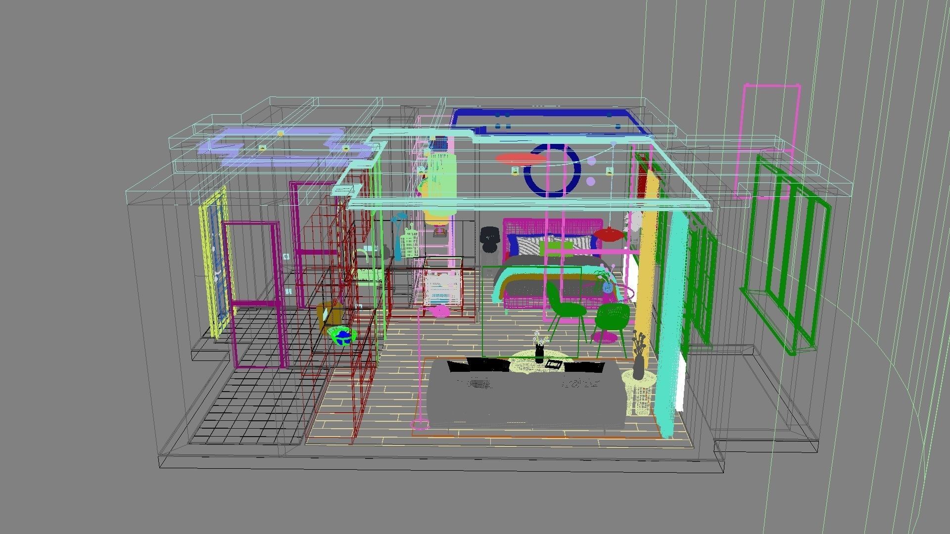 Modern residential interior 04 3D model_31