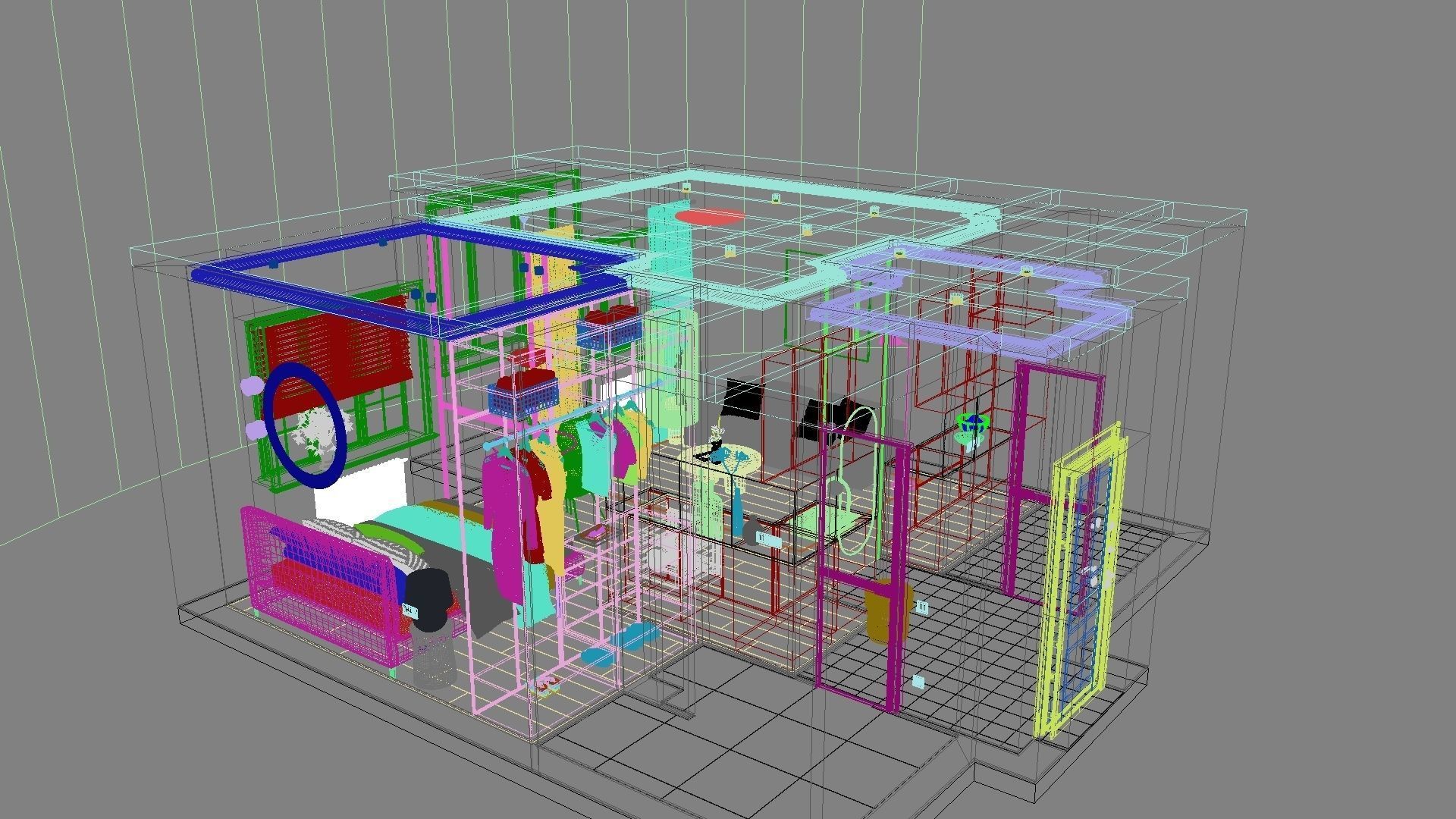 Modern residential interior 04 3D model_38