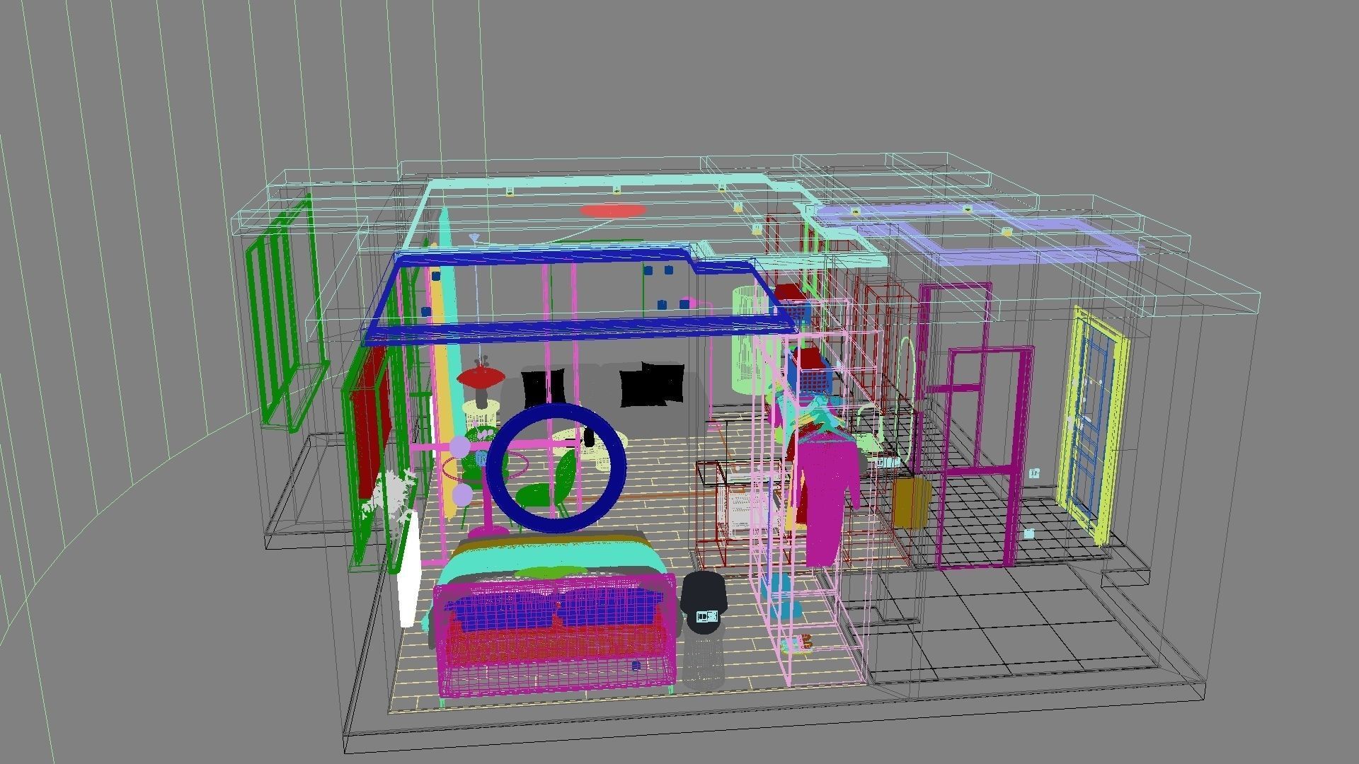 Modern residential interior 04 3D model_33