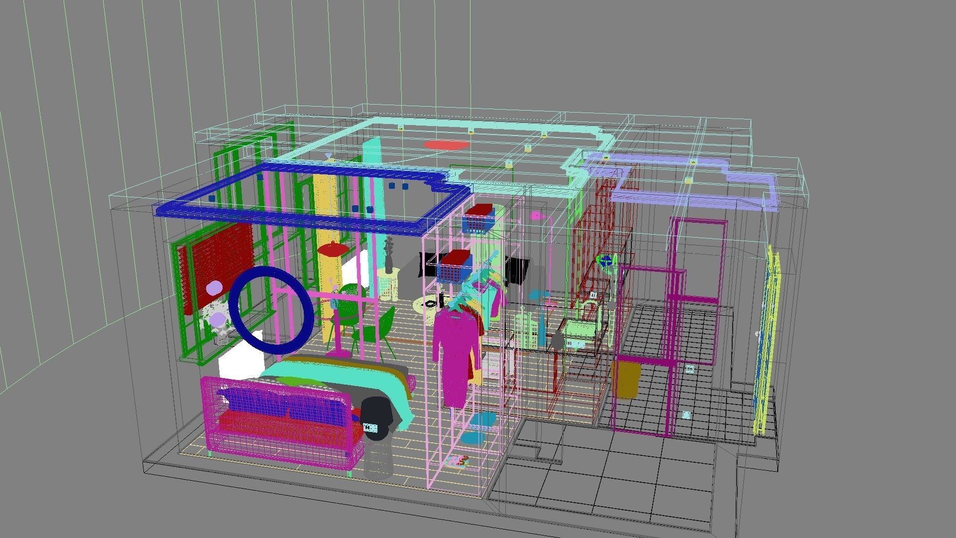 Modern residential interior 04 3D model_37